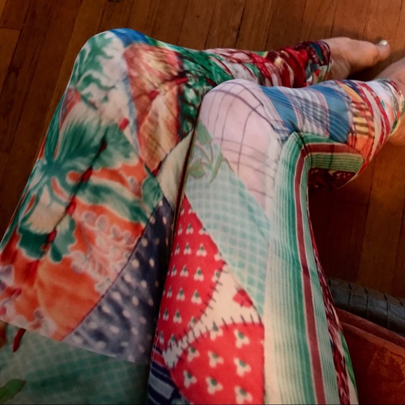 Vintage quilt design leggings - Picture 5 of 8